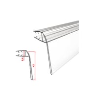 Şeffaf Cam Önü Etiketliği h:4 - Uzunluk 6 cm (Pakette 10 adet)