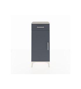 Arges Komodin 2 Raflı Tek Çekmeceli Tek Kapaklı 44x30x106 Aytaşı-Antrasit