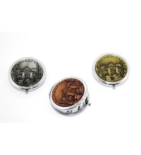 Periboia Metal Ayasofya Kabartmalı El Aynası (Çok Renkli)