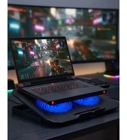 Laptop Soğutucu Stand Çift Fanlı 17 İnç Uyumlu Ayarlanabilir Notebook Altlığı