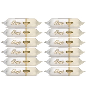 Sleepy Islak Havlu Mendil 90 Yaprak (12 Li Set) Beyaz Sabun Kokulu Plastik Kapaklı (1080 Yaprak)