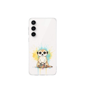Samsung Galaxy S24 FE ile Uyumlu Splash Mirket Tasarımlı Şeffaf Silikon Kılıf