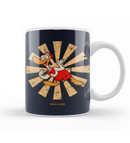 Gandy Goose Retro Japanese Kupa Bardak Porselen