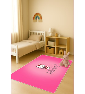 Modern Dijital Baskı Kaymaz Taban Çocuk ve Genç Odası Halısı H0599
