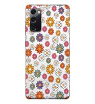 Samsung Galaxy S20 FE Uyumlu Çiçek Desenli Şeffaf Telefon Kılıfı