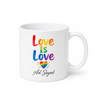 Love Is Love Temalı Aşk Aşktır İngilizce Kupa Bardak Hediye