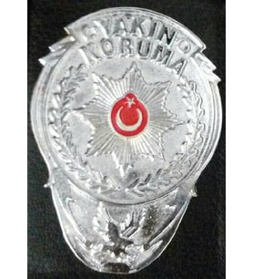 YAKIN KORUMA CÜZDAN ROZETİ (METAL)-SATIN/AL,YAKIN KORUMA KIMLIK KARTLI PERSONELE SATILIR.-SIVILE SATILMAZ
