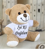 İyi Ki Doğdun Yazılı Sevimli Peluş Ayıcık