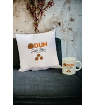 Odun Kupa Bardak ve Yastık Set 002 (Beyaz)