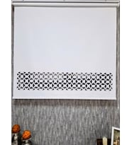 BBB Lazer Kesim Stor Perde Kalın Kumaşlı Beyaz Renk LZR2014