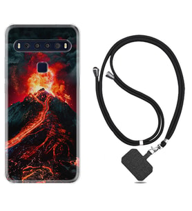 TCL 10L 10 Plus 10SE 20E 20SE 30 L7 Kılıf Boyun Askılı Silikon Yanardağ 1611
