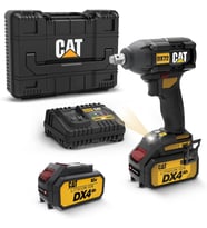 Cat Dx72 18Volt/4.0Ah Li-Ion Çift Akülü Şarjlı 350Nm Kömürsüz Profesyonel Somun Sıkma (Standart)