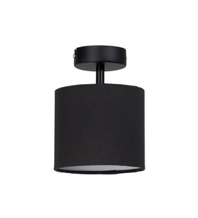 RİOLİGHT RETRO,RUSTİK,VİNTAGE SİYAH KUMAŞ BAŞLIK 1XE27 DUYLU PLOFONYER TAVAN AVİZESİ 