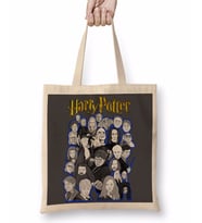 Harry Potter Karakter Kolaj Sanatları Bez Çanta Uzun Saplı