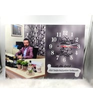 Kişiye Özel 35x50 Saatli Uv Baskı Tablo