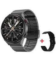 DT3 Mate 46mm Akıllı Saat NFC GPS SIRI Çift Kordonlu (Siyah)