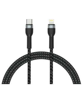 Zore Shira Serisi Type-C to Lightning PD Kablo 1m (Siyah)