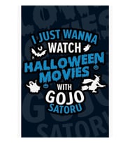 Sadece Satorugojo Ile Cadılar Bayramı Filmleri Jujutsu Kaisen Film Tablo Ahşap Poster Dekoratif