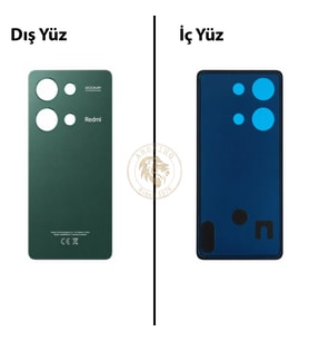 Xiaomi Redmi Note 13 Pro 4G Orman Yeşili Arka Pil Kapağı Batarya Kapağı Lazer Kesim Back Cover