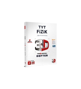 3D Yayınları Tyt Fizik Video Destekli Defter