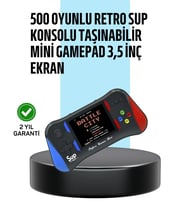 3,5 İnç Ekranlı Taşınabilir El Konsolu – 500 Klasik Oyunla Eğlence Yanınızda