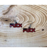 F*ck Yazılı Küpe Renkli Metal Küpe PYTKKUPE118