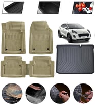 Ford Puma 2019-2025 Alt Uyumlu Paspas Araca Özel Bagaj Havuzu MBS Bej