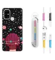 Casper E30 F20 X20 Kılıf Kablo Koruma Spiral Silikon Space Woman 1311