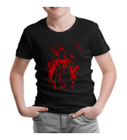 Punisher Red Moon Siyah Çocuk Tshirt