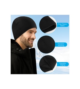 Polar Bere Kar Motorcu Outdoor Bere Siyah Polar Bere