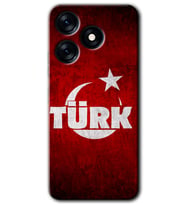 Tecno Spark 10C Kılıf HD Desen Baskılı Kılıf - Ayyıldız Türk