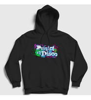 Presmono Unisex Siyah Decor Panic! at the Disco Kapüşonlu Sweatshirt 72377tt