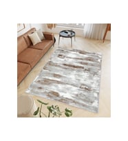 Rovigo Home Dijital Baskı Yıkanabilir Kaymaz Taban Salon Halısı RVG0412 (Kahverengi)