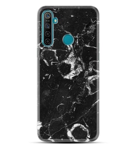 Realme 5i 5 Pro 6i 7 Pro 8 Kılıf Desemli Silikon Black Hole Marble 1387