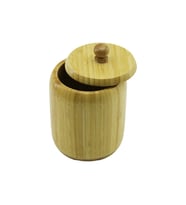 NO-10 AHŞAP - BAMBU ŞEKERLİK KAPAKLI ÇAP: 9CM DERİNLİK: 10.5CM (5343)