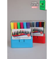 x Dekomus Jumbo Keçeli Kalem 12 Renk