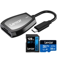 Lexar Lrw470U Usb Type-C Çift Yuvalı Kart Okuyucu (Çok Renkli)