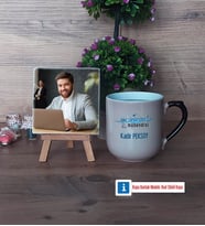Su Ürünleri Mühendisi Fotoğraflı Dekoratif Taş, Kupa Bardak Beyaz Hediye (Model 10)
