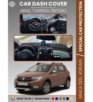 DACIA SANDERO STEPWAY (2015-2021) Torpido Örtüsü Ön Göğüs Koruma Tam Uyum Kaymaz Kolay Montaj