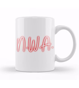 N W A Group Logo Kupa Bardak Porselen