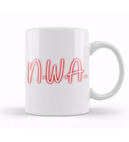 N W A Group Logo Kupa Bardak Porselen