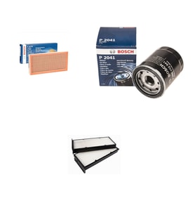 Bosch Filtre Bakım Seti Mitsubishi Carisma 1.6 1.8 Benzin 1996-2006 Hava + Yağ f. + Polen Filtre Sardes
