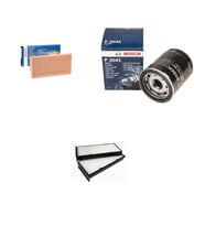 Bosch Filtre Bakım Seti Mitsubishi Carisma 1.6 1.8 Benzin 1996-2006 Hava + Yağ f. + Polen Filtre Sardes