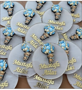 Hediyelik Kişiye Özel Pleksi Magnet 20 adet