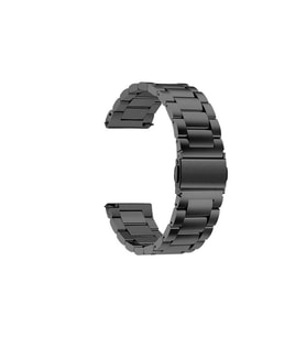 Samsung Galaxy Watch Active 2 40mm Uyumlu 20mm Kordon Metal Baklalı Tasarım Zore Band-04 Kayış
