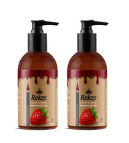 Rekze 2 Adet Çilek Aromalı Nemlendirici Vücut Aromaterapi Masaj Yağı 120 ml