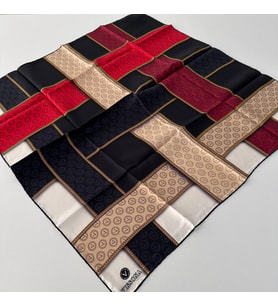 Vissona Twill İpek Eşarp Lacivert IPK4301