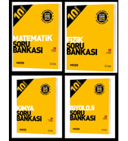 HIZ YAYINLARI 10. SINIF MATEMATİK - FİZİK - KİMYA - BİYOLOJİ SORU BANKALARI