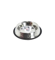 Playfull Desenli Kedi Köpek Çelik Mama Kabı 32 OZ (SWT2302) (Gri)