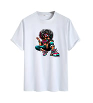 Animasyon Görselli  Unisex (Tshirt) Tişört (Beyaz)